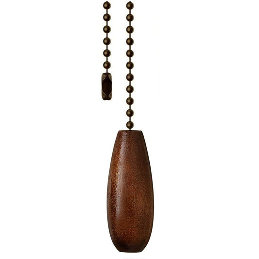 Ceiling Fan Pull Chain 12 inch Wooden Pull Chain Extension Fan Chain Extender Ceiling Fan Pulls Ornament with Ball Fan Chain Connector for Ceiling Fan