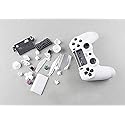 Housing Shell Case Cover Holder with Buttons for PS4 Pro Slim Controller JDS 040 JDM-040 Replacement (White)