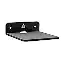 TXEsign Small Wall Shelf Speaker Stand, Mount for Webcam, Cell Phones, Mesh Router, Display Shelf Acrylic (Black)