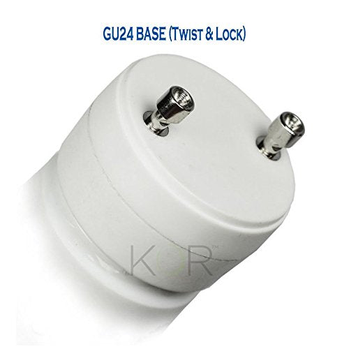 KOR GU24 A19 LED Bulbs, 100W Equivalent, 15W, 4000K Cool White, 4 Pack