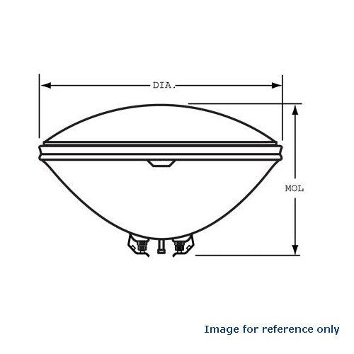 H4435-30w PAR46 Sealed 12.8v Light Bulb - GE 24577 Replacement