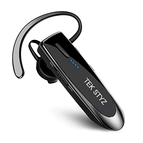 Bluetooth 5.3 Headset Compatible with Motorola Edge Lite Wireless Earpiece, IPX5 Waterproof, Dual Microphones, Noise Reduction, 60 Days Standby +