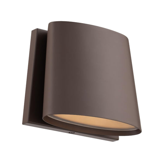East Grove Home Sentinel 7in LED Indoor or Outdoor Wall Light 15W 550 Lumens 5-CCT Selectable 2700-3000-3500-4000-5000K in Bronze Finish