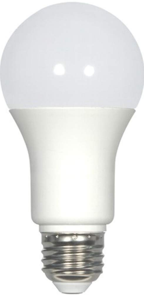 Satco S29837 Pack of 12 LED Light Bulbs, Frosted Finish, 120 Volts, 9.8 Watts, 800 Initial Lumens, A19 Lamp Shape, Medium Base, E26 ANSI Base, 220'