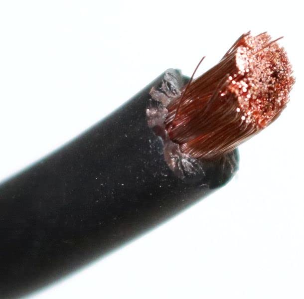 DEEJAYLED 8 Gauge 50FT Black Pure Copper