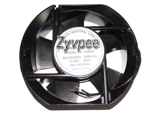 Zyvpee® 17cm FP-108EX 230/240V 50/60Hz 0.29A 35W 2Wire ac Fan