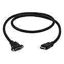 1ft Panel Mount HDMI Cable with Hi-Speed Ethernet v1.4