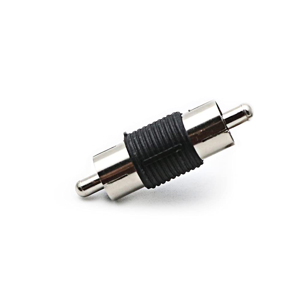 rgzhihuifz RCA Adapter, Male to Male Coupler, Extender, Barrel - Audio Video RCA Connectors, for Audio, Video, S/PDIF, Subwoofer, Phono, Composite