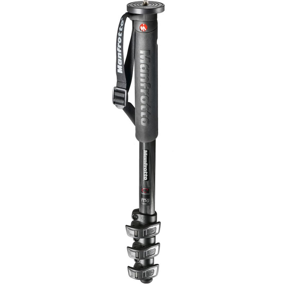 Manfrotto XPRO Carbon Fiber 4-Section Monopod (MPMXPROC4US) Black