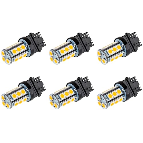 Makergroup S8 3156 Wedge Base LED Light Bulb 12V Low Voltage 3Watt Warm White 2700K-3000K for Outdoor Landscape Lighting Pathlights 6-Pack