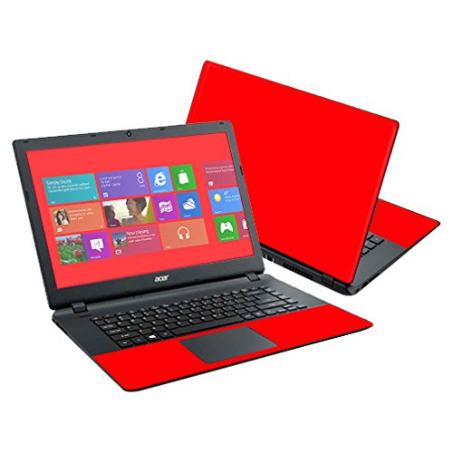 MightySkins Skin Compatible with Acer Aspire E15 ES1-511 15.6" Cover wrap Sticker Skins Solid Red