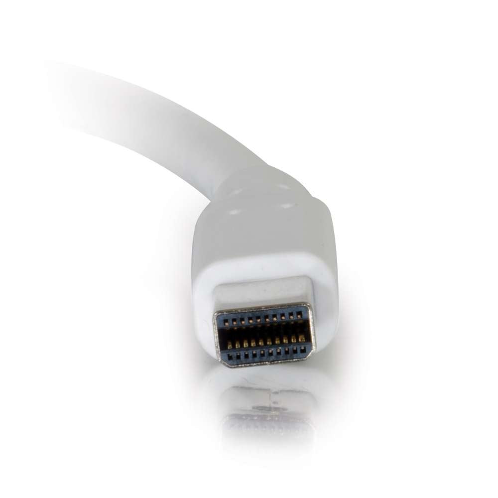C2G Mini Display Port Cable, Male to Male, White, 10 Feet (3.04 Meters), Cables to Go 54412