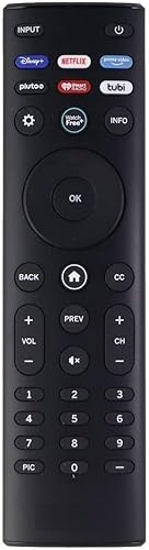 Amtone XRT140 Universal Remote Control for All VIZIO Smart TVs with Netflix Disney+ Pluto Tubi Iheart Apps