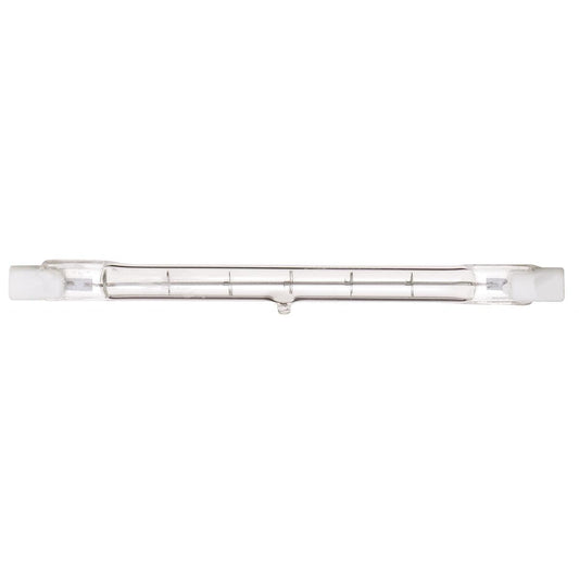 Satco S3166 100 Watt T3 Halogen, Clear, Double Ended Base, 120 Volts (Pack of 8)