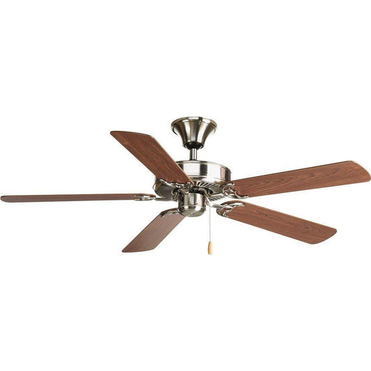 Progress Lighting AirPro 52" Indoor Ceiling Fan, Brushed Nickel