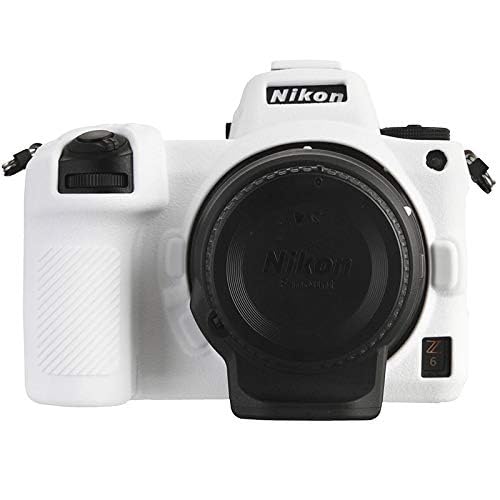 STSEETOP Camera Case for Nikon Z6 Z6II Z7 Z7II - Protective Silicone DSLR Skin Cover, Detachable Cage, Shockproof, Dustproof (White)