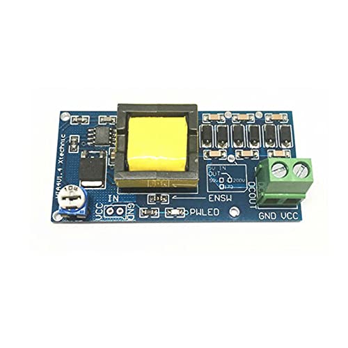 Acxico 1pcs High Voltage DC-DC Boost Converter 5V-12V Step up to 300V-1200V Power Module