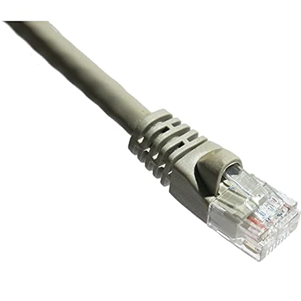 Axiom Memory SOLUTIONLC 15FT CAT6A 650MHZ S/FTP Shielded Patch Cable Molded Boot (Gray)
