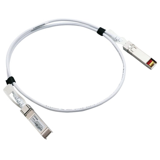[White Colored] 25GbE SFP28 DAC Twinax Cable, 1.0 Meter 25GBASE-CR SFP28 Passive Copper Cable, Compatible for Juniper JNP-SFP-25G-DAC-1M