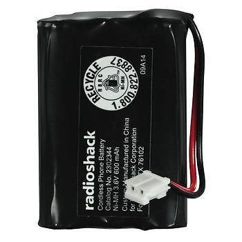 RadioShack 3.6V/600mAh Ni-MH Cordless Phone Battery 3 x AAA Size for GE RCA & Clarity Phones