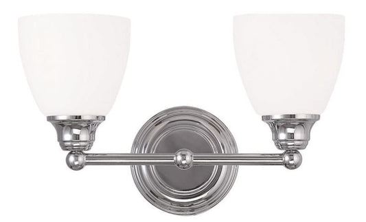 Livex Lighting 13662-05 Somerville 2-Light Bath Light, Chrome