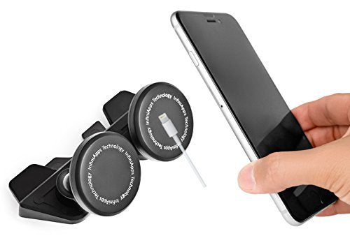 [Maker of iMagnet] Car Mount, Phone Mount InfiniApps DuoMount [Magnetic Mount] The Original, Best, Patented CD Slot Mount, Car Phone Mount