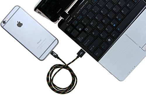 NRGPower Premium 3ft Nylon Braided USB Cable with Lightning Connector [MFi Certified] for iPhone 6s Plus / 6 Plus, iPad Pro, Air 2, iPod Nano…