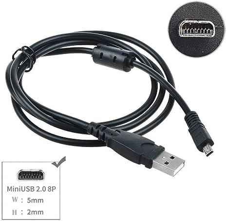 Jowxsx 3ft Black USB Data Charger Cable for Nikon Coolpix S2600 S2500 S3000 S3200 S4300 S6100 Audio and Video Power Cables