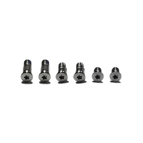 ICTION New Bottom Case Screws (Pentalobe P5) 6 pcs Replacement for MacBook Pro 13" A1708 A2159 A2338 2016-2020 Year (Space Gray)