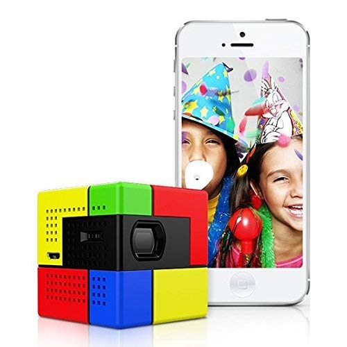 SK UO Smart Beam, Portable Mini Projector, Compatible with iOS/Android (1.80-inch, Art)