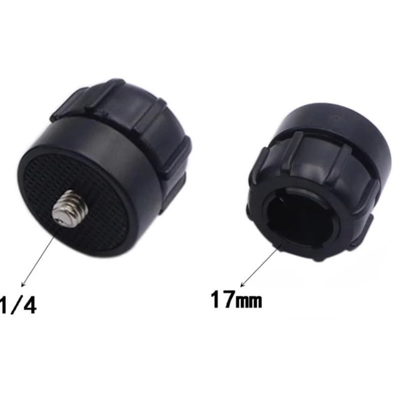 ThtRht 3 Pack 1/4 Screw to 17mm Ball Mount Base Mount Stand Interface Socket Joint for Tripod DV Camera Car Monitor GPS Phone Holder Clip Ring Light