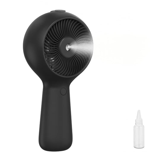 AISHUJIE Portable Handheld Fan, Misting Fans with USB Rechargeable, 3 Speed Personal Fan Handheld and Desktop, Perfect for Office, Home, School
