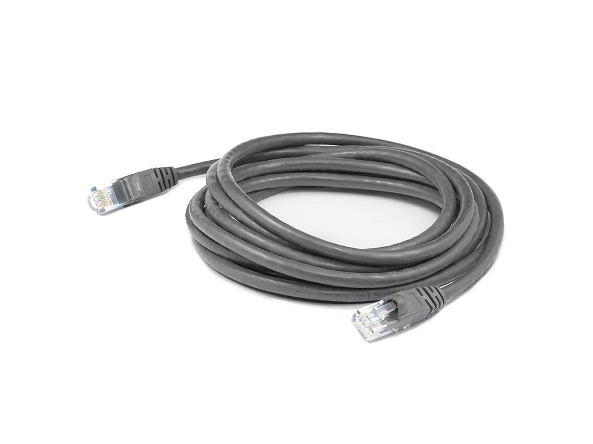 AddOn 10ft RJ-45 (Male) to RJ-45 (Male) Gray Cat6A UTP PVC Copper Patch Cable