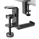 APPHOME New Foldable Headphone Stand Hanger Holder Aluminum Headset Soundbar Stand Clamp Hook Under Desk Space Save Mount, Universal Fit Gaming