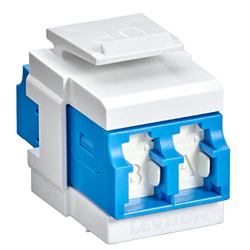 Leviton 41086-SLW QP OS2 DPLX LC Shut ADAP Blue/White