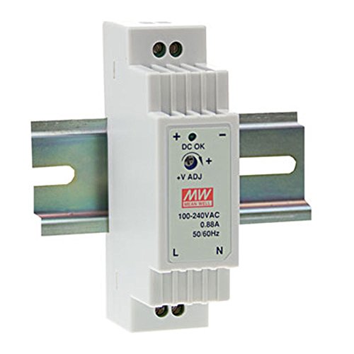 MEAN WELL DR-15-5 AC to DC DIN-Rail Power Supply 5V 2.4 Amp 12W