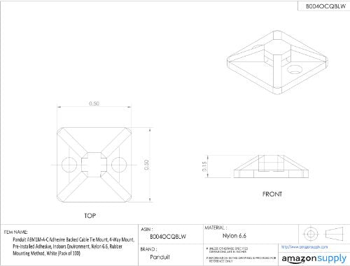 Cable Tie Mounts - Adhesive Backed