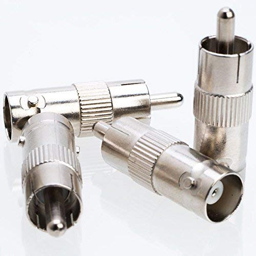 Cctv4Less BNC Female to RCA Male Adapter Straight Connector for CCTV Security Camera Systems (30)