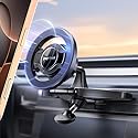 pop-tech for MagSafe CD Slot Car Phone Holder, [Built-in Steel Plate] Universal Magnetic CD Player Cell Phone Mount, Adjustable Magnet CD Cellphone
