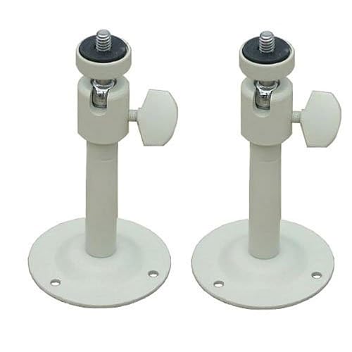 VideoSecu 2 Pack 2-6 inch Adjustable Security Camera Metal Brackets Pan Tilt Wall Ceiling Mounts for CCTV CCD Box Body Camera Home Surveillance System