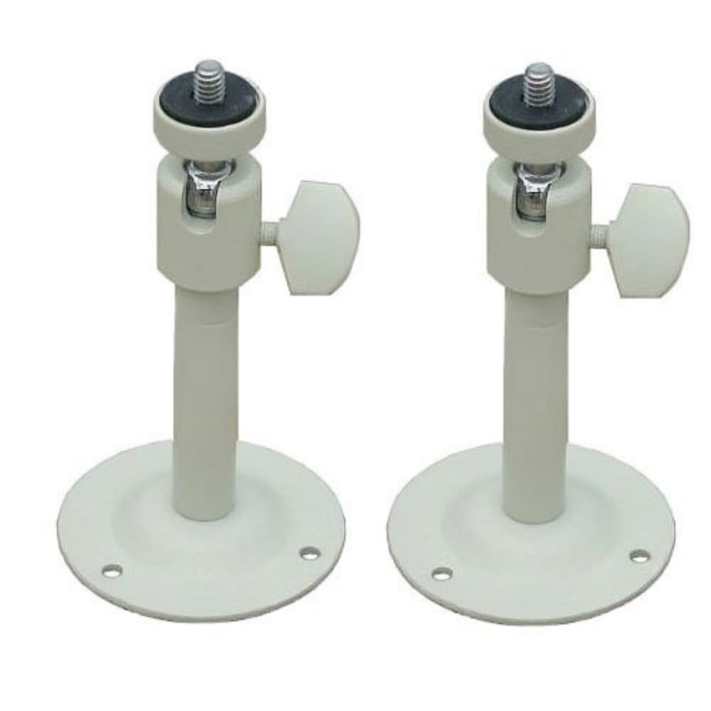 VideoSecu 2 Pack 2-6 inch Adjustable Security Camera Metal Brackets Pan Tilt Wall Ceiling Mounts for CCTV CCD Box Body Camera Home Surveillance System