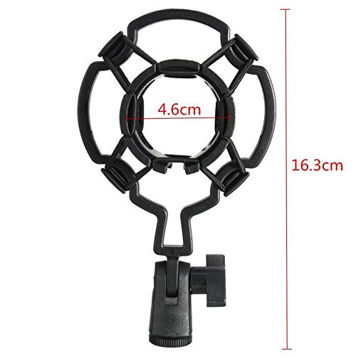 ThtRht 2 Pack Microphone Shock Mount Clip Universal Mic Shock Mounts Holder Anti-Vibration Spider Bracket for Handheld Microphone Dynamic Mic Stand