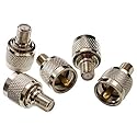 CablesOnline, 5-Pack F-Type Female Connector to UHF PL259 Male 50-ohm Coaxial Adapters, RF-U112-5