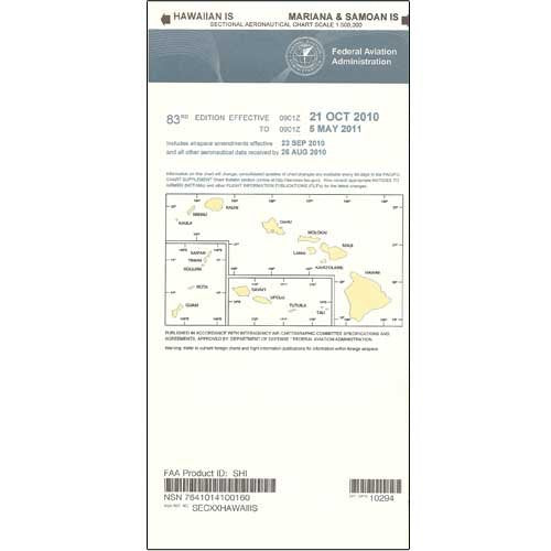 FAA Chart: VFR Sectional Hawaiian Islands SHI (Current Edition)