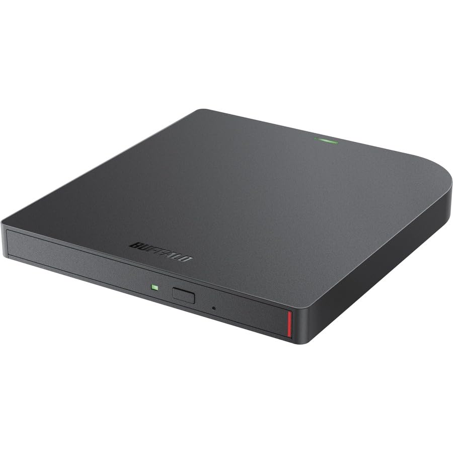 BUFFALO 6X Portable Blu-ray Drive, TAA-Compliant, Read/Write, Plays and Burns BD/DVD/CD, USB 3.2 (Gen 1) Type-A/Type-C, Compatible with Mac/PC/Win 8 /