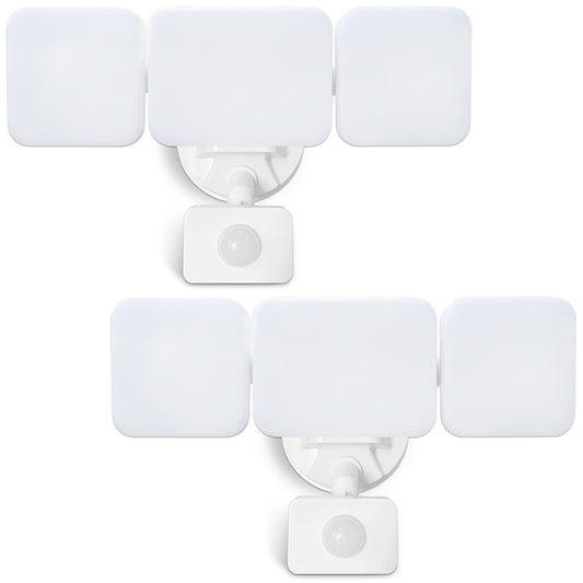 EMANER Outdoor Floodlights for House, Motion Activated AUTO On, No Movement AUTO Off, 280W Equiv. 5000K, Dusk to Dawn Motion Sensor Security Light