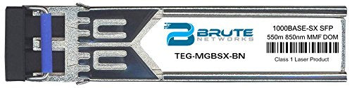 Brute Networks TEG-MGBSX-BN - 1000BASE-SX 550m MMF 850nm SFP Transceiver (Compatible with OEM PN# TEG-MGBSX)