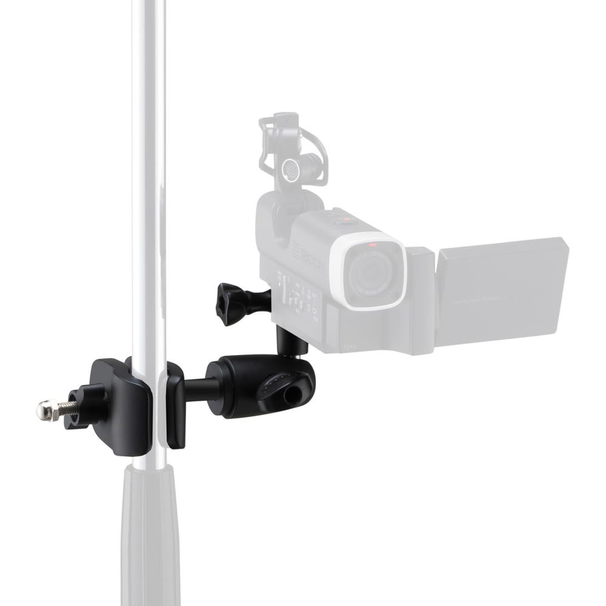 Zoom MSM-1 Mic Stand Mount, Round Clamp Mount, Designed to be Used With Q2n-4K, Q2n, Q4n, Q8