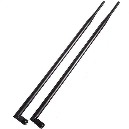 1.3ft 2x 10dBi WiFi Bluetooth Antenna 2.4GHz/5GHz/5.8GHz Tri-Band Omni Directional Antenna RP-SMA Male Long Range for Wireless Wi-Fi Router Network