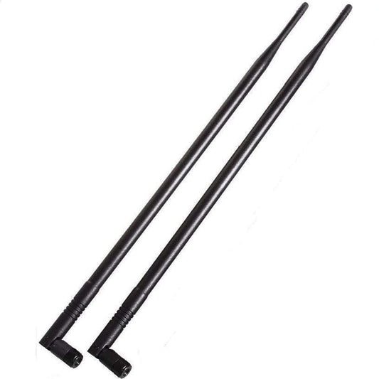 1.3ft 2x 10dBi WiFi Bluetooth Antenna 2.4GHz/5GHz/5.8GHz Tri-Band Omni Directional Antenna RP-SMA Male Long Range for Wireless Wi-Fi Router Network